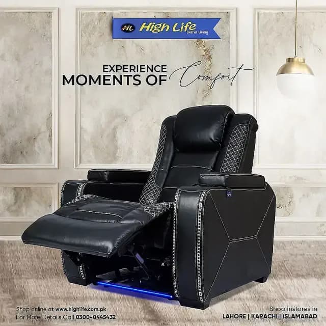 HIGH LIFE | RECLINER SOFA | Pakistan’s Best Recliner Sofas / Massager