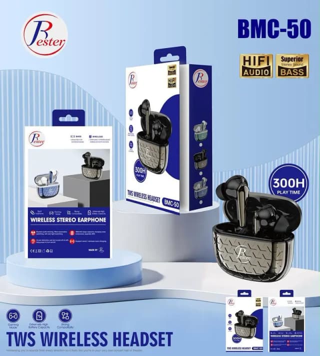 Ear buds | Bester BMC-50 | TWS Wireless Headset |