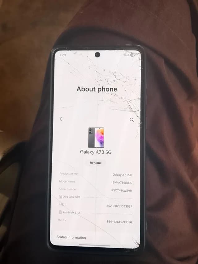 Samsung Mobile A73 5G Fix Price