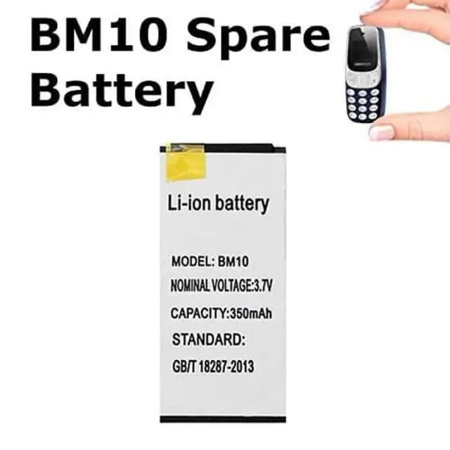 BM10 Mini Phone Battery - 380mAh Replacement for Nokia 3310 Style Devices