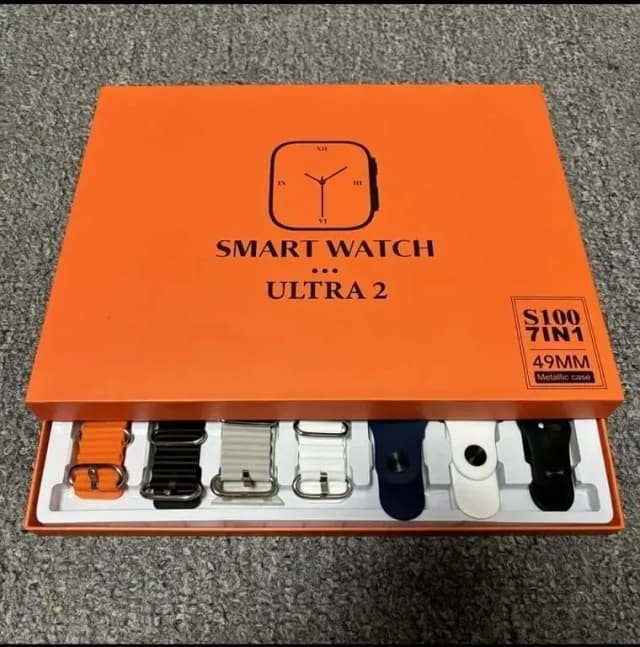 7 Watch Straps New S100 Ultra Smartwatch 2.2HD Amoled Circular Screen ECG Monitoring Reloj inteligente with Protective Case