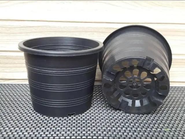 4-Inch Black Pots for Plants, Flowers, and Paneeri - Pack of 5, 7, 9, 12