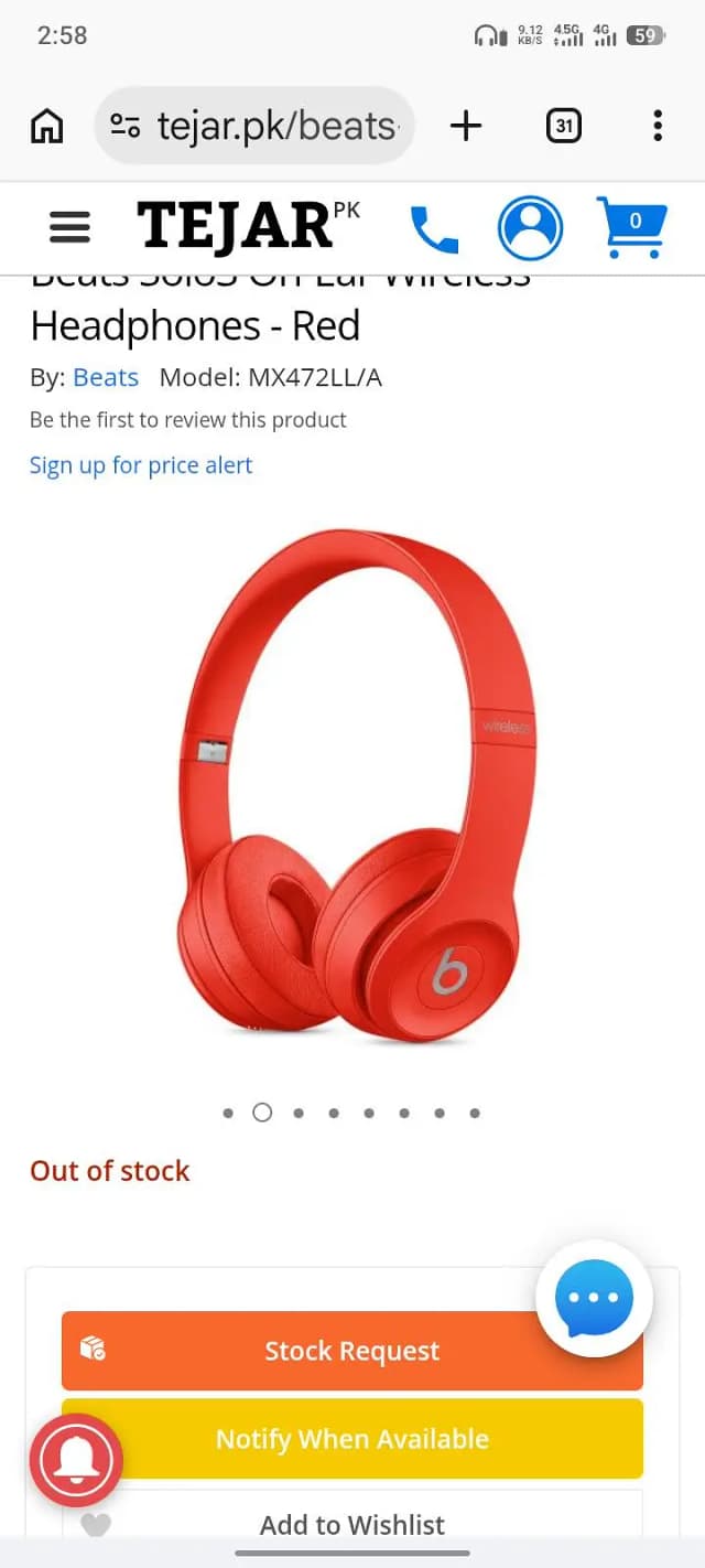 Vani Beats Solo³  Special edition new condition Orange 033 3198  79 3
