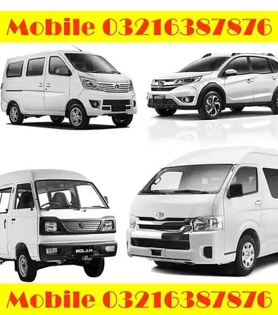 Toyota Hiace Grand Cabin Van Booking Honda BRV Changan Karva For Rent