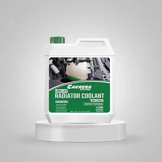 Carrera Super Long Life Radiator Coolant (4 Litre) - Heavy Duty Green Car Coolant for Anti-Rust and Anti-Freeze Protection