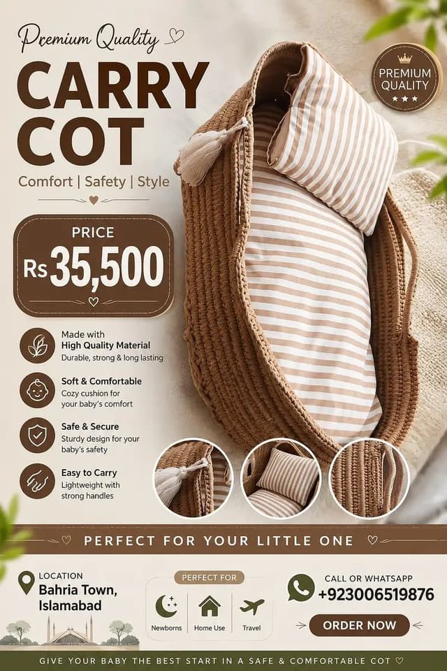 Baby Carry Cot|Carry Cot|Baby Basket|Portable Baby Cot|Travel Cot