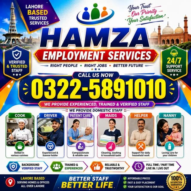 Chef Cook Sami cook Pakistani Chinese Thai English continental Helper