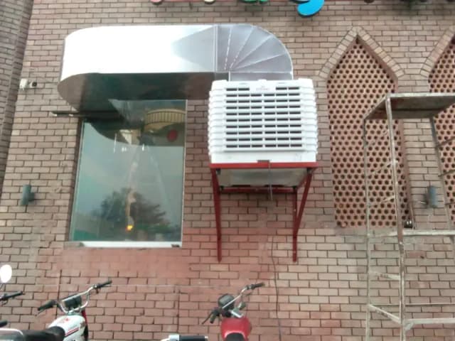 evaporative duct cooler hood fryer oven hot plate hot grill