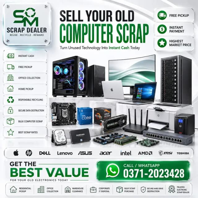 COMPUTER | PC LAPTOP SCRAP PURCHASE |BEST-MARKET RATES| LAPTOP SEL &