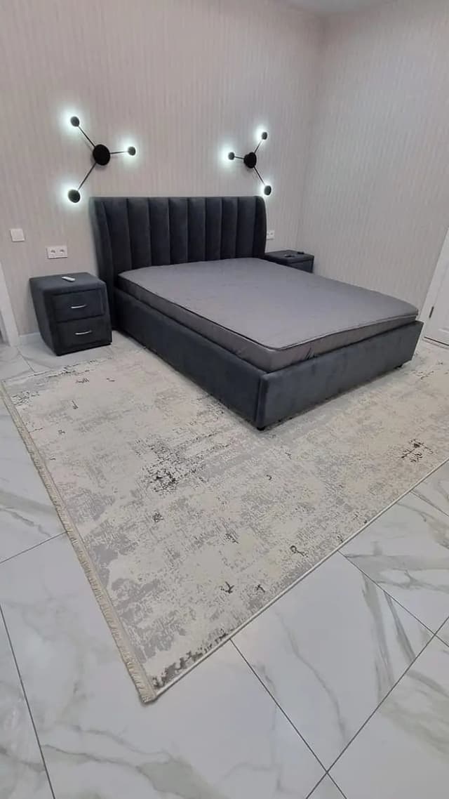 Bed set-Poshish bed set-bubble bed-King size bed-bed set & side table
