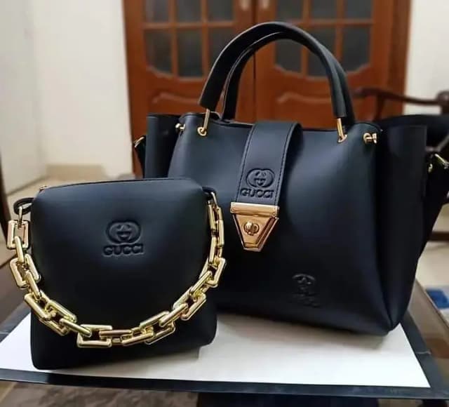 ASC BAGS 2-Piece Crossbody Bag Set with Golden Chain for Girls