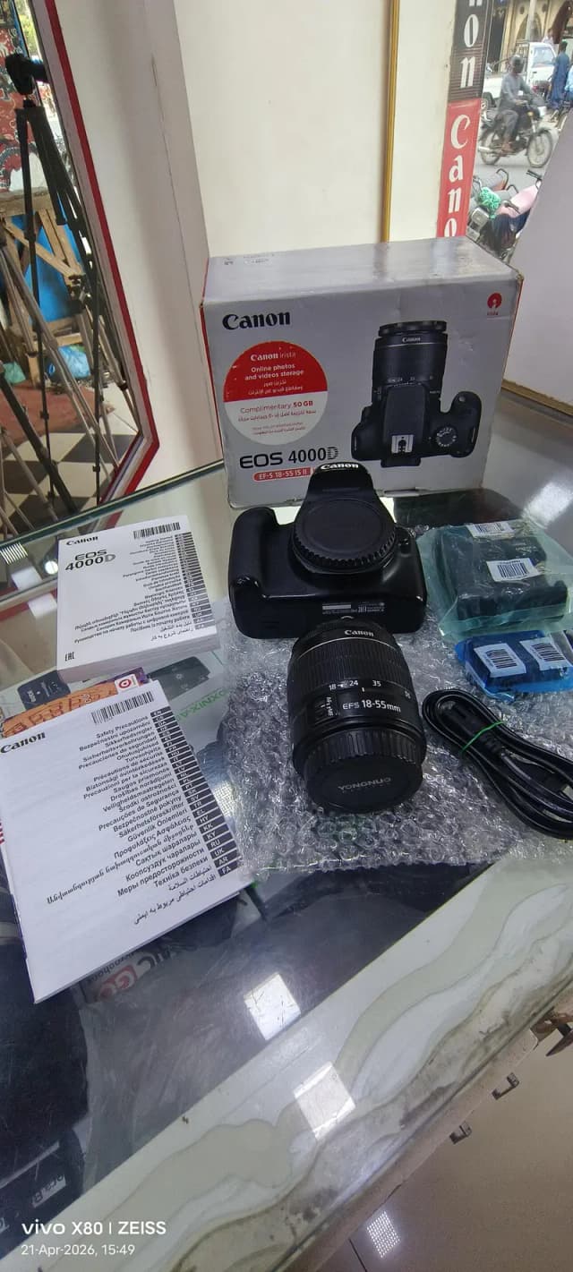Canon EOS 4000D DSLR Camera – Like New Condition