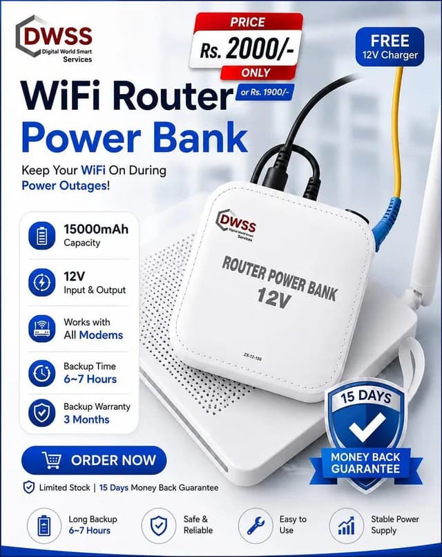 Power bank for wifi router / Rechargeable Battery Power Bank / Router