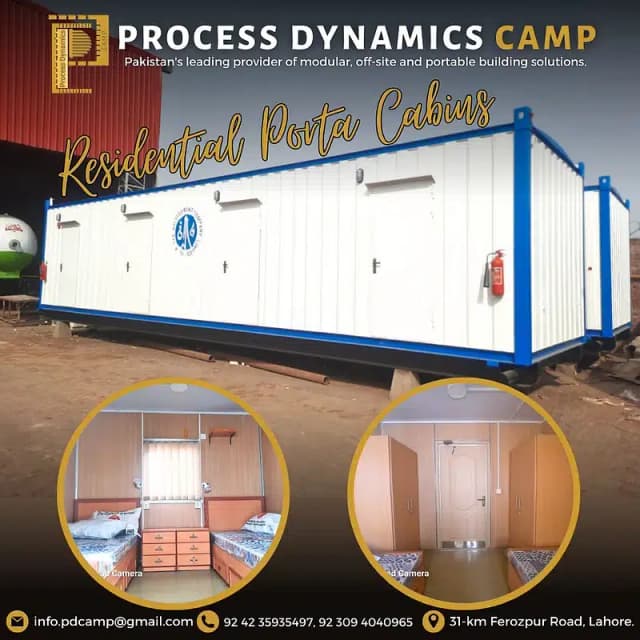 Containers, cabins, guard rooms, kitchen, office Portable buildings,