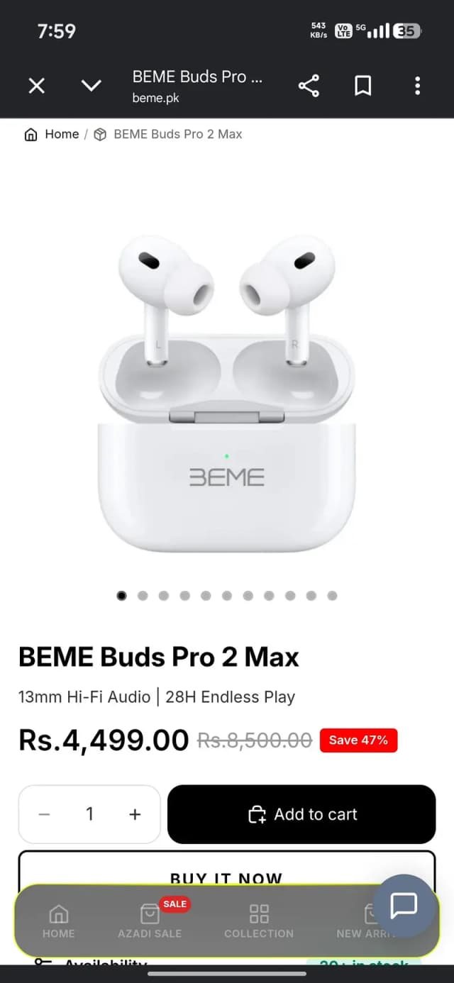beme bud 2 pro max in cheap price