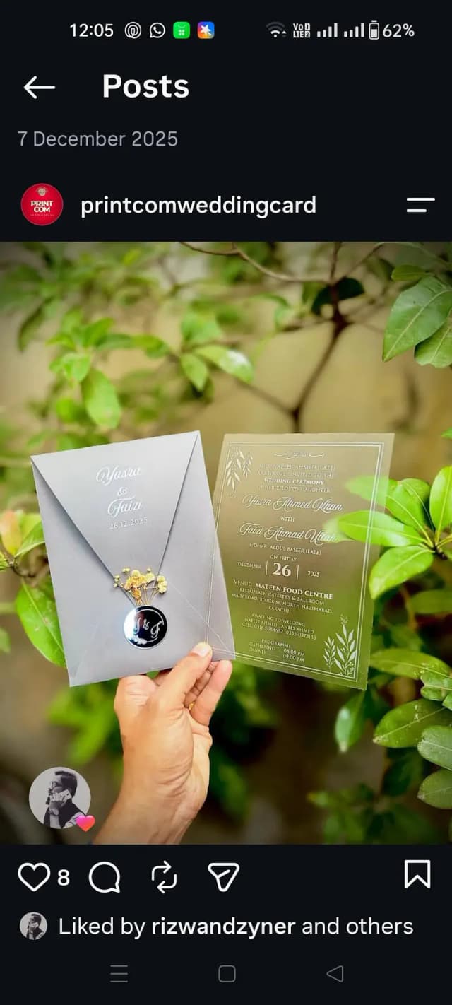 wedding card