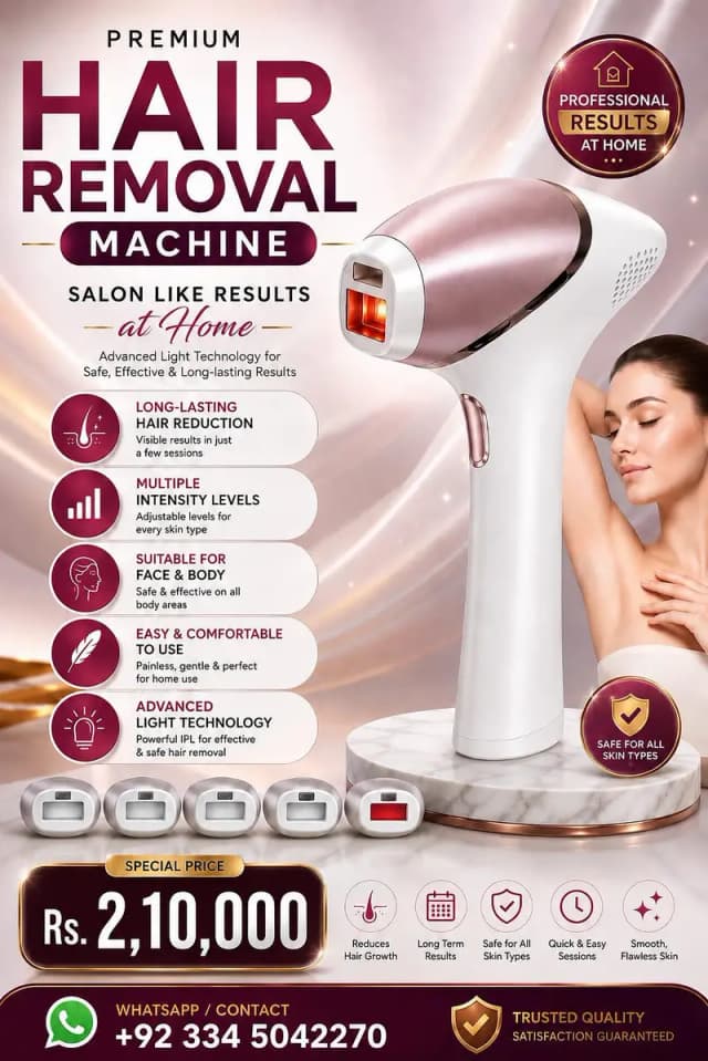 Hair Removal Machine – IPL Laser Hair Remover