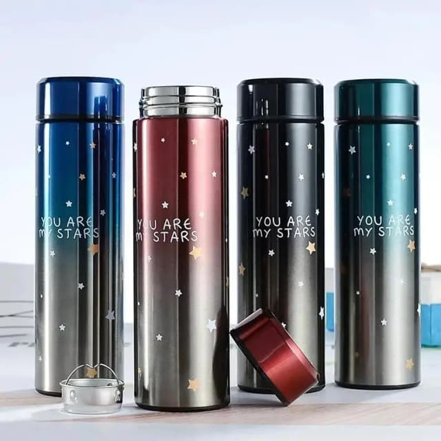 Hot and Cold water bottle with LED Temperature Display, Stainless Steel Insulated Vacuum Flask Thermos SMART Digital Mug 500ML, Temperature Display Sports Drink Flasksre Water Bottle