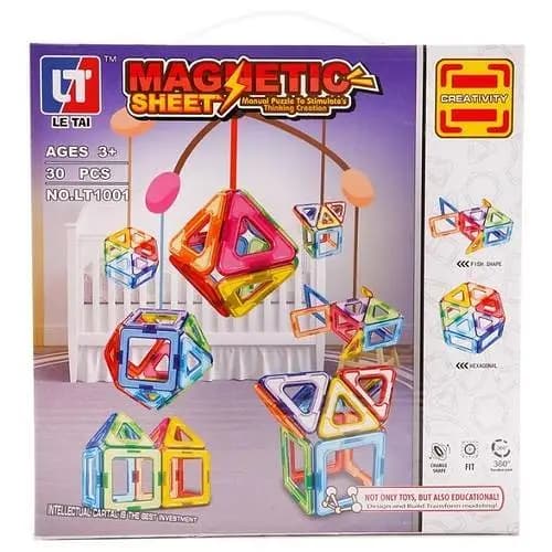 30-Piece Magnetic Building Blocks Set for Kids