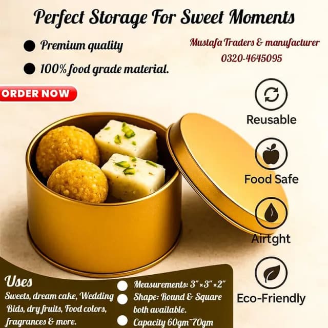 Premium & import quality tin boxes
