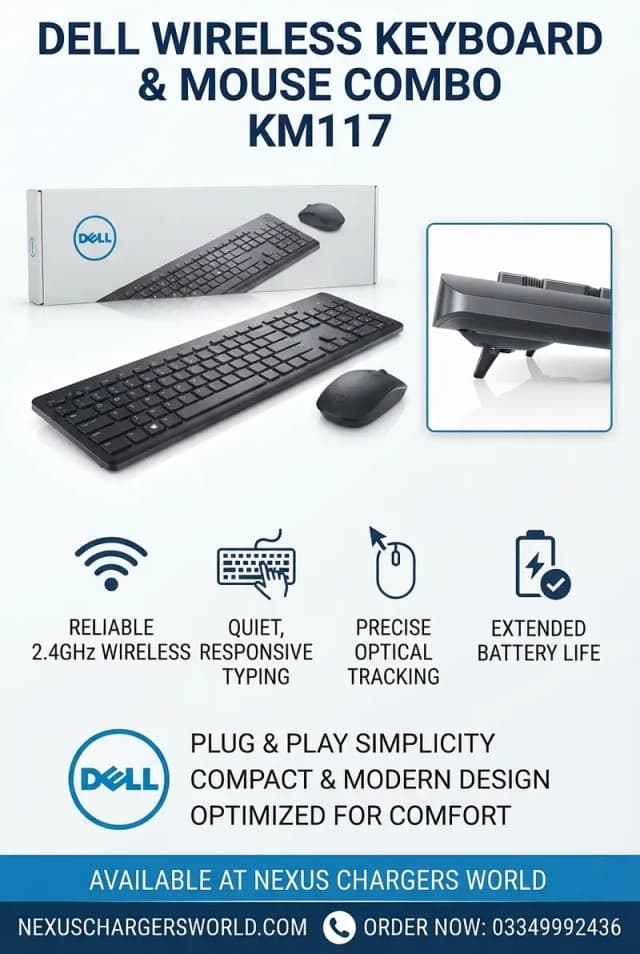 Dell KM117 Wireless Keyboard & Mouse