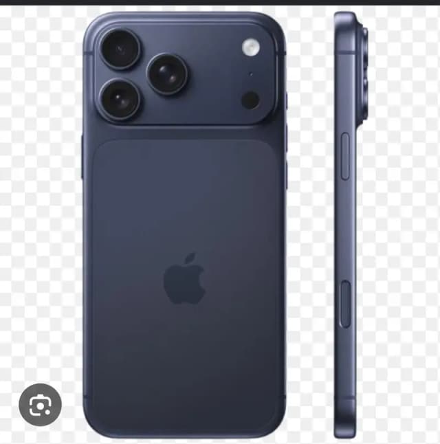 I phone 17 pro max blue color