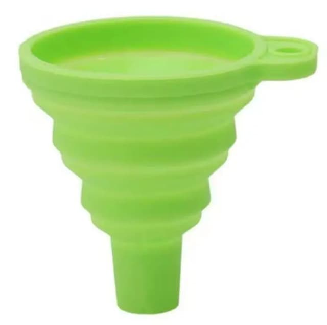 Foldable Silicone Funnel Coppi Compact Portable Liquid Pouring Tool for Kitchen DIY Household Heat Resistant Flexible liquid Oils Fluids Drinks Collapsible Design copi