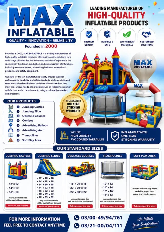 Jumping Castle | Inflatable | Kids Castle | Bouncy House | Kids Slide