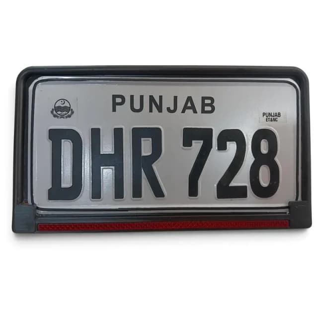 Car Number Plate Embossed