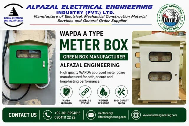 WAPDA Approved A Type Meter Box | Green Meter Security Box Manufactur
