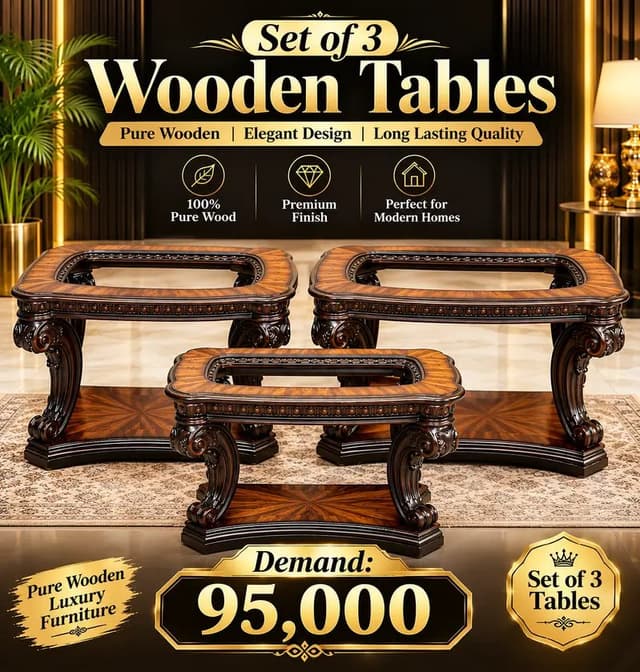 Luxury Pure Wooden Nesting – Prime Condition