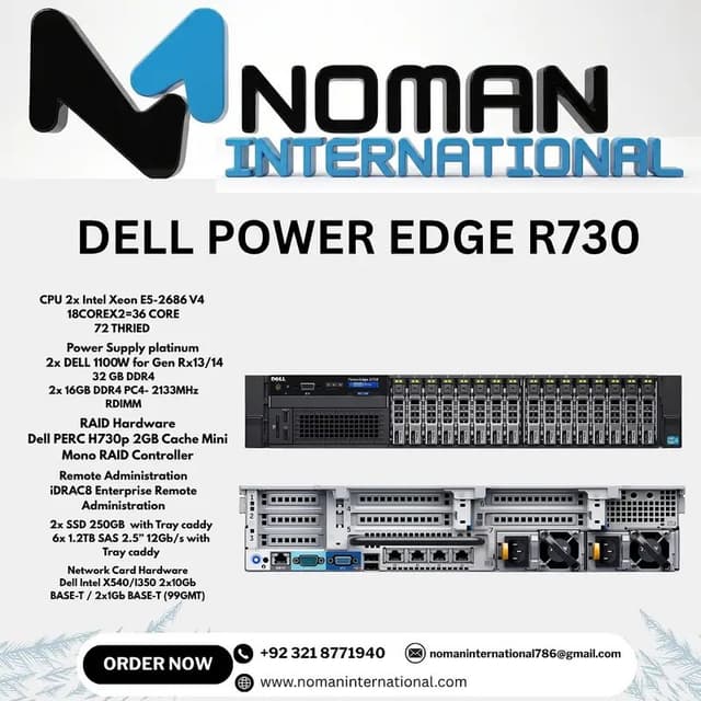 DELL POWER EDGE R730   CPU 2x Intel Xeon E5-2686 V4  | server