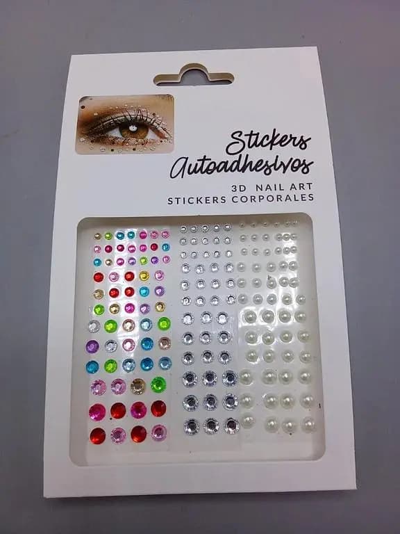 Temporary Acrylic Crystal Rhinestone Face Gems and Stickers for Eye Makeup