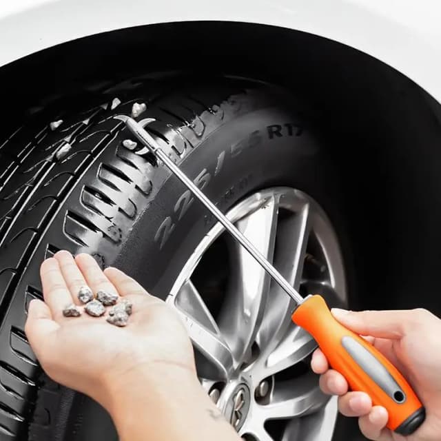 Auto motor 1PC Universal Car Tire Stone Cleaner Groove Broken Stone Remover Tire Cleaning Hook Explosionproof Alloy Scraper