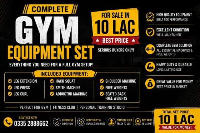 Complete Gym Equipment Set for Sale | commercial gym equipment | Gym
