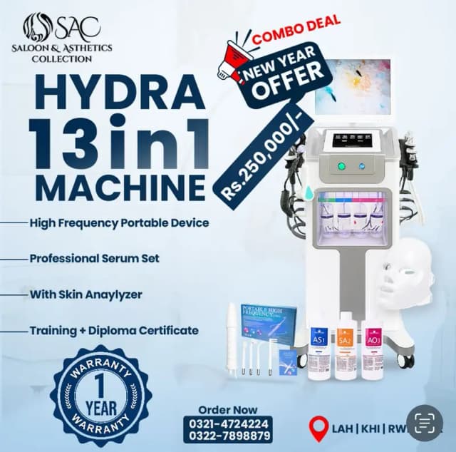Hydra Facial Machines import from China and Korea