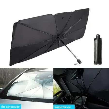 Car Windshield Sun Shade Umbrella – Foldable UV Protection Sunshade for All Vehicles