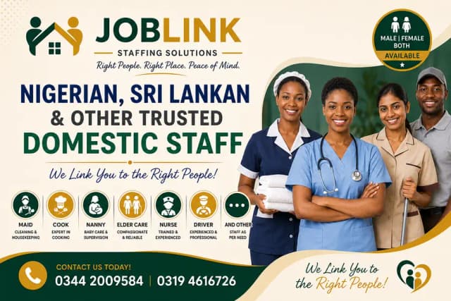 African/ Nigerian/ sri lankan maid 24/7 driver/ helper / nanny / maid