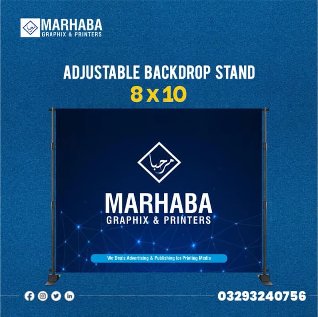 Backdrop Stand, Large Format Display, Event Background Stand
