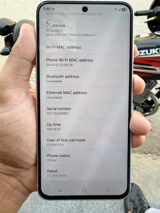 Samsung  A56 mint condition 10by10 condition