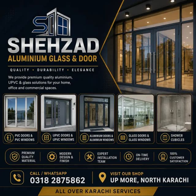 Upvc Door - Aluminium Window - Glass Door - Premium Glass Works