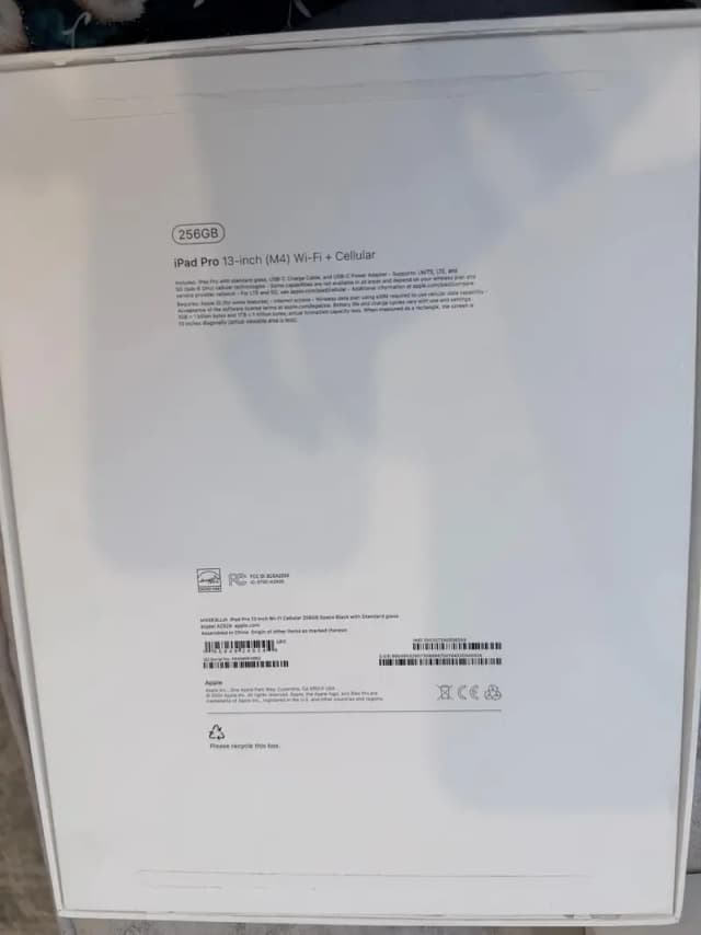 Apple iPad Pro 13-inch M4 (256GB, Wi-Fi + Cellular)
