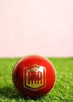 MA Sports Royal Club Red Leather Cricket Ball (156g) - Premium Quality