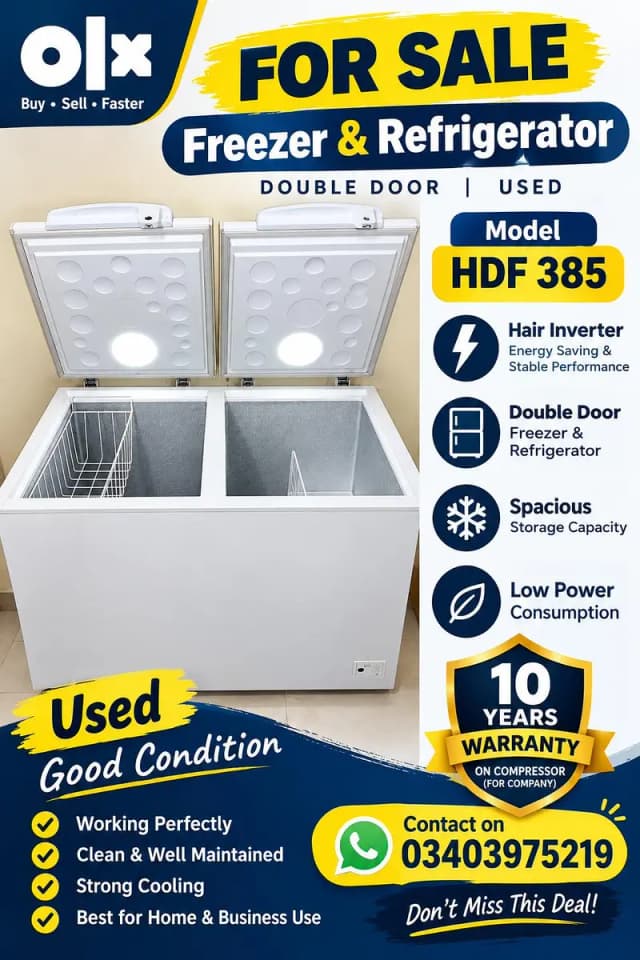 freezer and refrigerator for sale