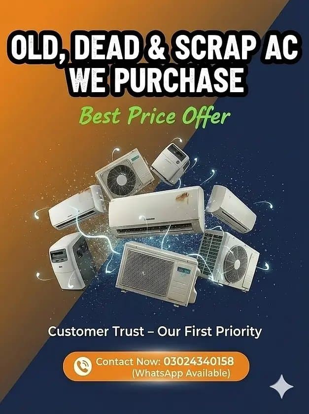 Sale Your Old AC / Split Ac / Window Ac / Dc Inverter / Scrap AC