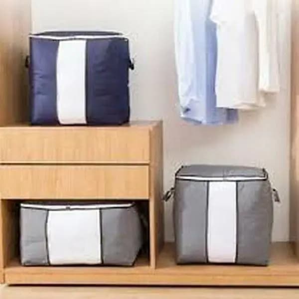 Waterproof Portable Clothes Storage Bag Organizer for Pillows, Quilts, and Blankets