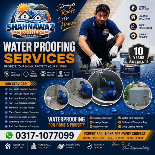 Waterproofing services experts & roofing best service provider
