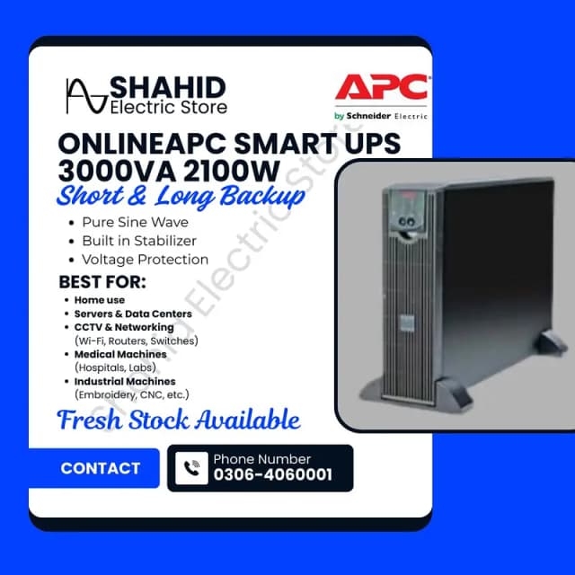 ups / Online apc ups 3KVA 2100W  for medical equipment  protection/ ap