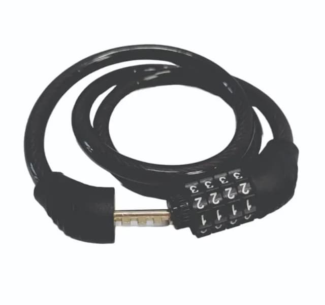 4 Digit Resettable Combination Cable Lock for Bicycle