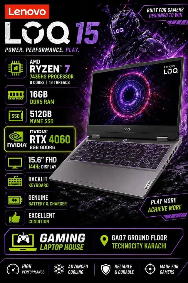 Lenovo LOQ 15 | RTX 4060 | Ryzen 7 7345HS